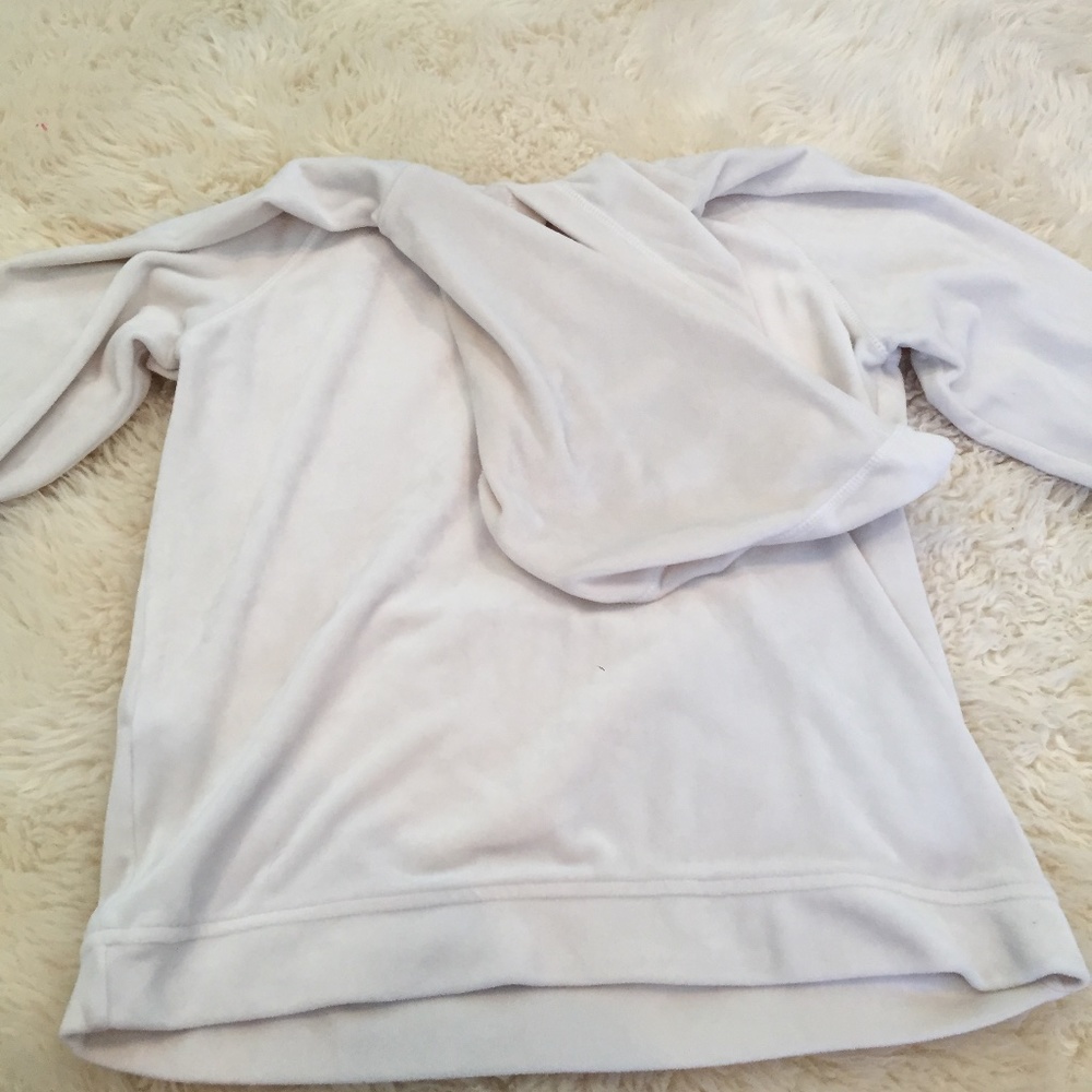 32° Degree Girls 10/12 White Velvet Warm Hoodie - Picture 9 of 10